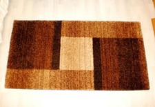 Hochflor Teppich Vorleger Dick Weich Warm Landhaus Braun Beige 1,50x0,80