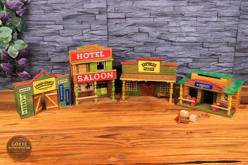 Ddr western holzgebäude - western, 1:60