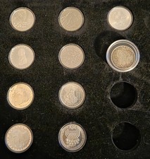 10 x 5 DM Gedenkmünzen in