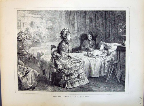 Antiker druck 1871 szene - druck,