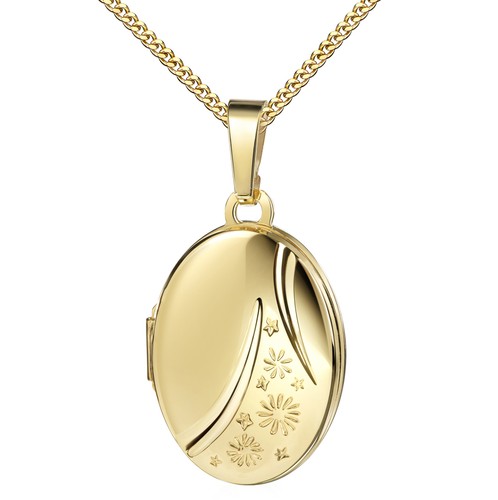 Anhänger medaillon 585 gold - anhänger,