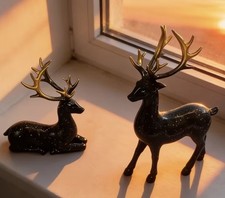 2-teiliges Hirsch Figuren Set