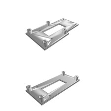 Zweiteilige Halterung für