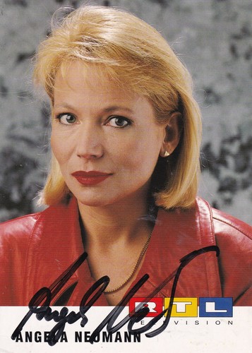 Autogramm angela neumann - angela,
