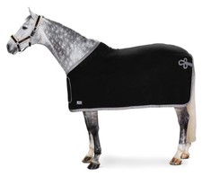 Eskadron New Basic Abschwitzdecke Fleece mit Werbelatz in navy/white