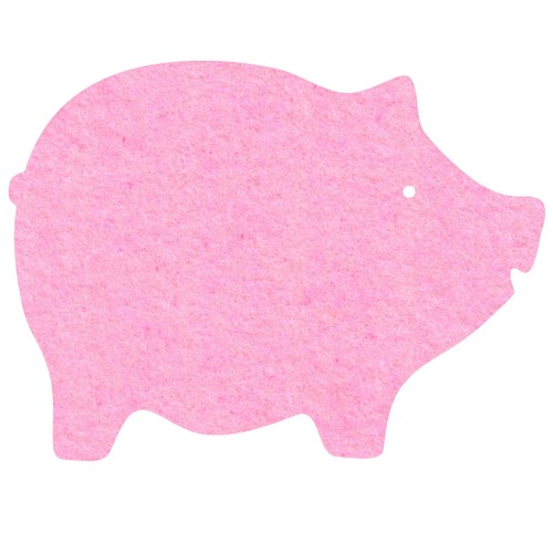 Schwein filz untersetzer 34 - schwein, untersetzer-