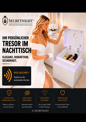 Nachttisch mit geheimfach - mit,