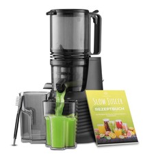 VELOJA® Slow Juicer Pro · Kaltpresse Entsafter für Früchte & Gemüse + Rezeptbuch