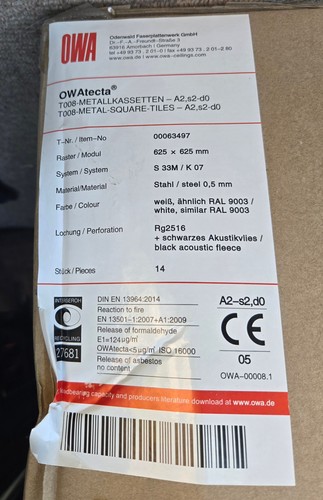 Owa rasterdeckenplatten - owa, 14+1
