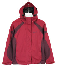 Jack Wolfskin Texapore Jacke Damen M mit Kapuze Wasserfest Windfest Gepolstert
