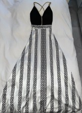 Damenkleid Gr.40 Maxikleid Trägerkleid Versacemuster Gr.L 40/42 Italy