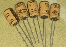 5 Stk Roederstein ELKO 47uF 35V EKI d=8,3 h=12 mm Elektrolyt Kondensator