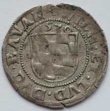 Bayern, 1/2 Batzen 1530, Hahn