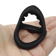 Männer Penis Stretcher Silikon Enhancer Hodensack Ring Verzögerung Ejakulation 
