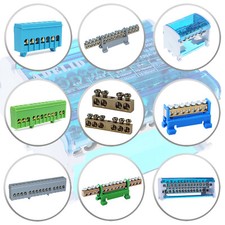 Verteilerklemme für Hutschiene Klemmblöck  Lüsterklemmen Abzweigklemme TH35