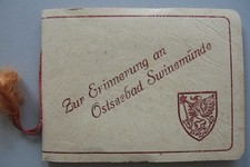 alte Andenken-FOTO-MAPPE aus SWINEMÜNDE Ostseebad 12 Fotos um 1940 Świnoujście 