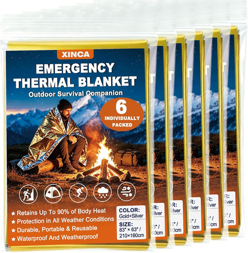 Notfall decken 6er - notfall-decken, 6er-pack,