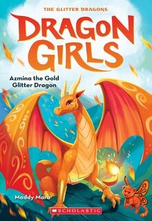 Azmina the gold glitter dragon - the,
