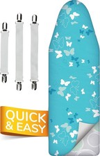 Soft 5-Layer Ironing Board Cover 120x40, Eco-Friendly Cotton Padding, Thermorefl