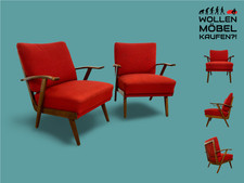 WMK I 1/2 Eleganter und gut erhaltener Mid-Century Sessel mit bequemen Federkern