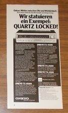 Seltene Werbung vintage ONKYO TX-8500 TX-4500 TX-2500 HiFi Receiver 1977