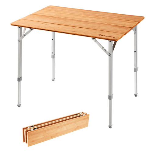 Bambus campingtisch falt tisch - campingtisch,