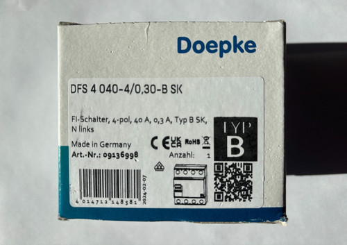 Schutzschalter rcd typ - typ, b