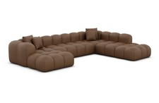 Sofa Leder Wohnlandschaft