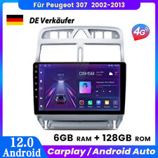 6G+128G Für Peugeot 307 307CC 307SW 2002-2013 Autoradio Android 13 GPS Navi DSP
