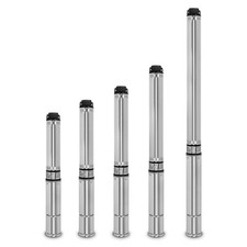 EBERTH 4 Zoll Tiefbrunnenpumpe 370 W bis 2200 Watt Brunnenpumpe Tauchpumpe