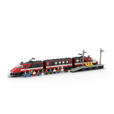 LEGO 12V Trains: High-Speed City Express Passenger Train Set (7745)