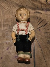 Vintage 1950s Steha West Germany Puppe Hart Plastik Cracking Composite