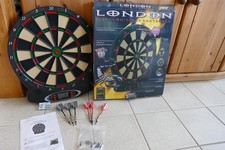 Dartscheibe elektronisch mit 6 Pfeilen Best Sporting London + Ovp