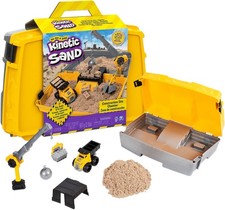 Kinetic Sand Baustellen Koffer 907g Fahrzeug Zubehoer Indoor Spiel 3Jahre