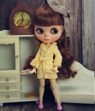 Mode Gelb Pelz Bademantel