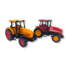 Traktor Modell ST Russisch Kunststoff Orange Rot 8 cm Spielzeug Kinder Sammeln