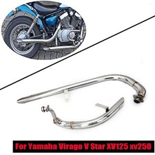Für Yamaha Virago Auspuffanlagen Rohren Schalldämpfer V Star XV125 XV250 1988+