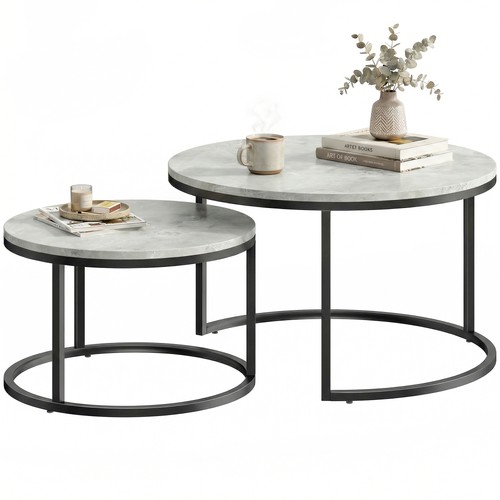 Couchtisch rund 2er set - rund,
