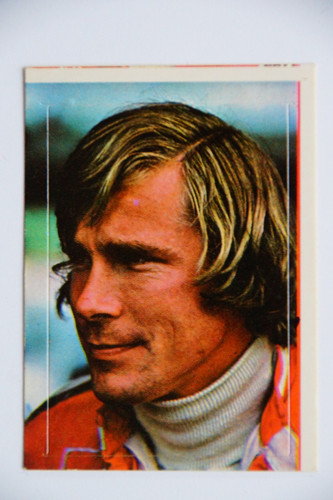 James hunt sticker 1977 - james,
