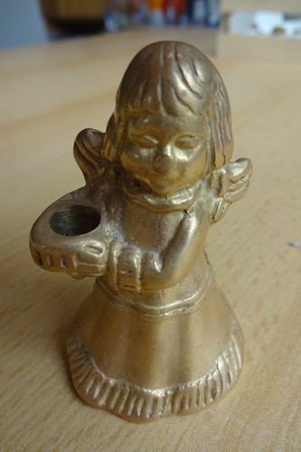 Messing figur engel - figur,
