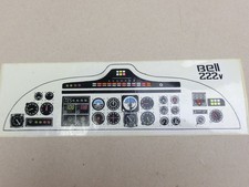 Ersatzteil Aufkleber Cockpit Bell 222 für Rumpf Hubschrauber Verbrenner Elektro