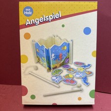Angelspiel Holzspielzeug 20-teilig Spielzeug Holz Fischeangeln Kinderangeln 