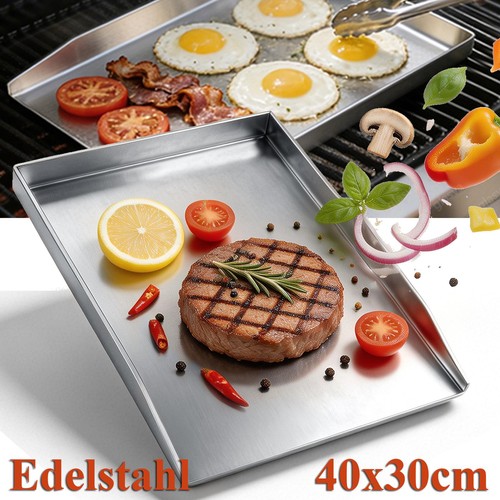 30cm edelstahl grillplatte - 40*30cm,