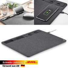 Induktive Ladematte Mausunterlage Mauspad 15W für iPhone und Android Smartphone