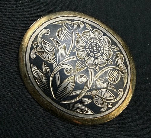 Russische blumen brosche - russische,