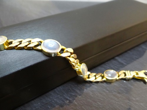 Panzerarmband 585er gelbgold - panzerarmband,