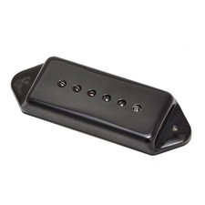 Kluson Vintage P90 Dog Ear Bridge Black - P90 Tonabnehmer für Gitarren