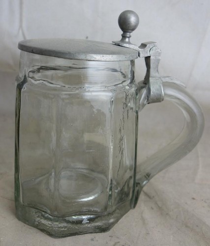 Antiker glas bierkrug aus - bierkrug,