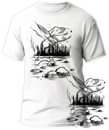 Herren angler shirt - herren, t-shirt