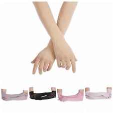 DE Damen/Herren Nahtlose Handschuhe Stulpenärmel Elastisch Strumpfhosen Nylon 